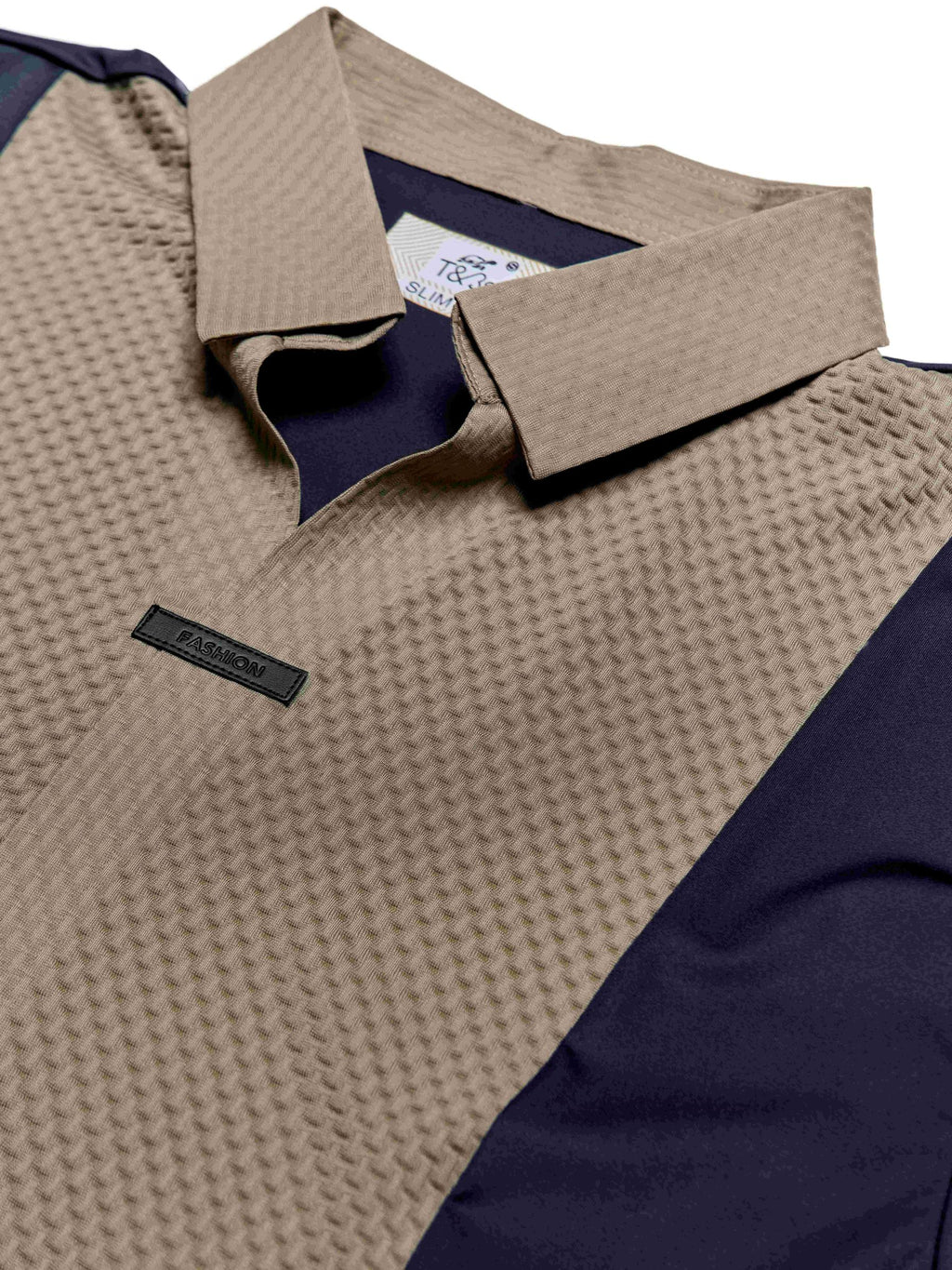 T&3s AeroFlex Contrast Performance Polo - Blue
