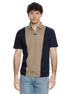 T&3s AeroFlex Contrast Performance Polo - Blue