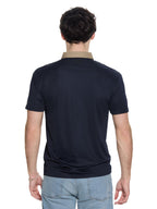 T&3s AeroFlex Contrast Performance Polo - Blue