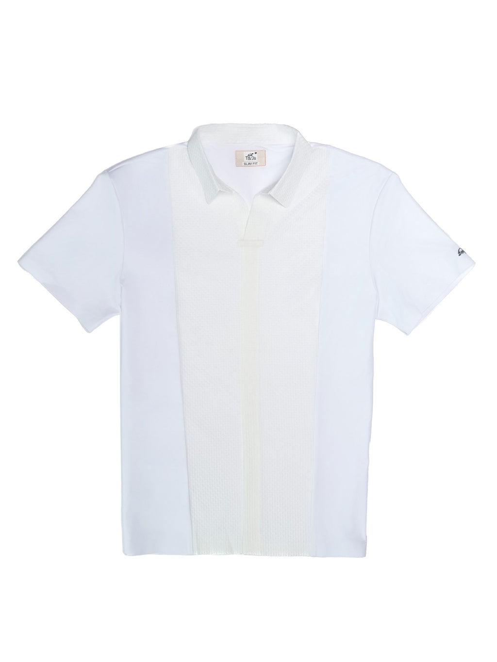 T&3s AeroFlex Contrast Performance Polo - White