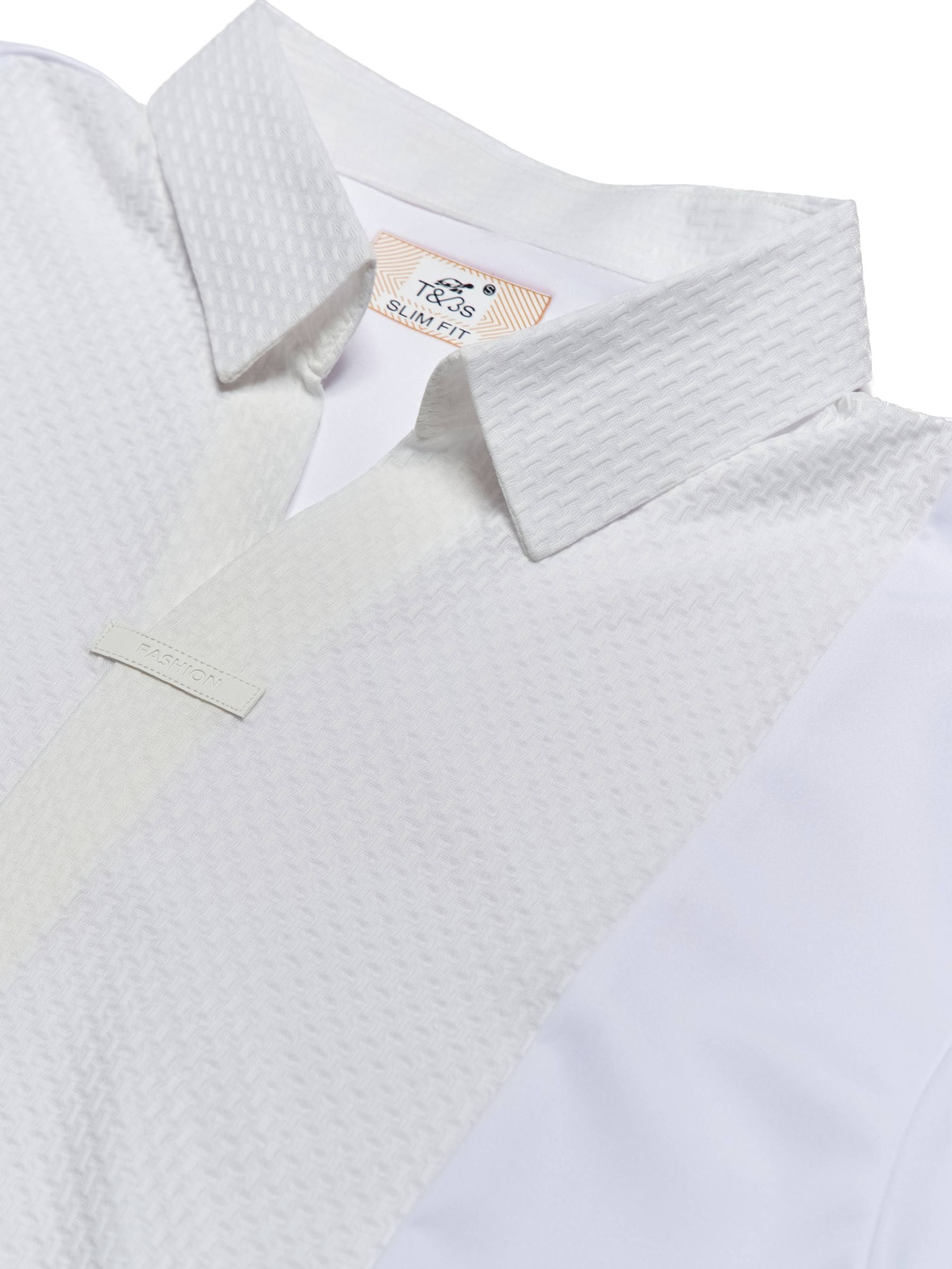 T&3s AeroFlex Contrast Performance Polo - White