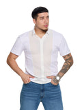 T&3s AeroFlex Contrast Performance Polo - White