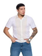 T&3s AeroFlex Contrast Performance Polo - White