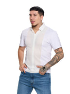 T&3s AeroFlex Contrast Performance Polo - White