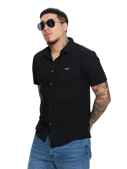 T&3s AeroFlex Performance Stretch Shirt – Black
