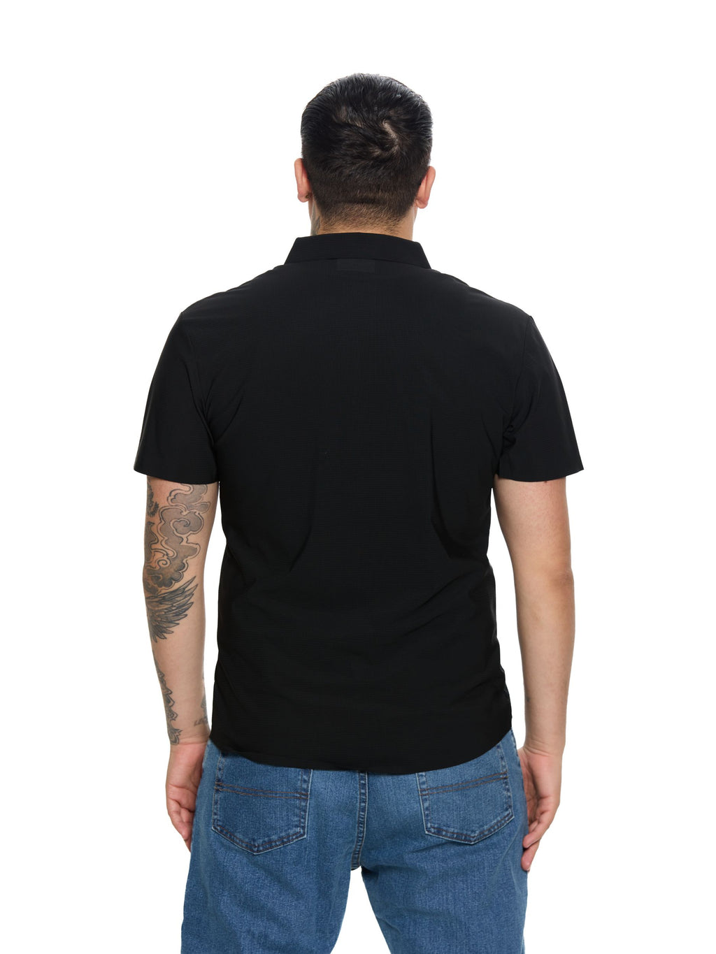T&3s AeroFlex Performance Stretch Shirt – Black