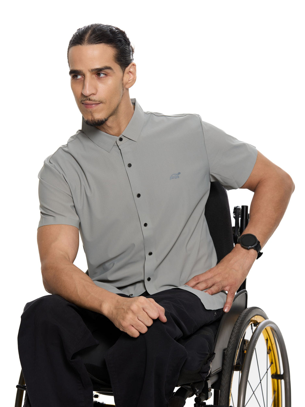 T&3s AeroFlex Performance Stretch Shirt – Stone Gray