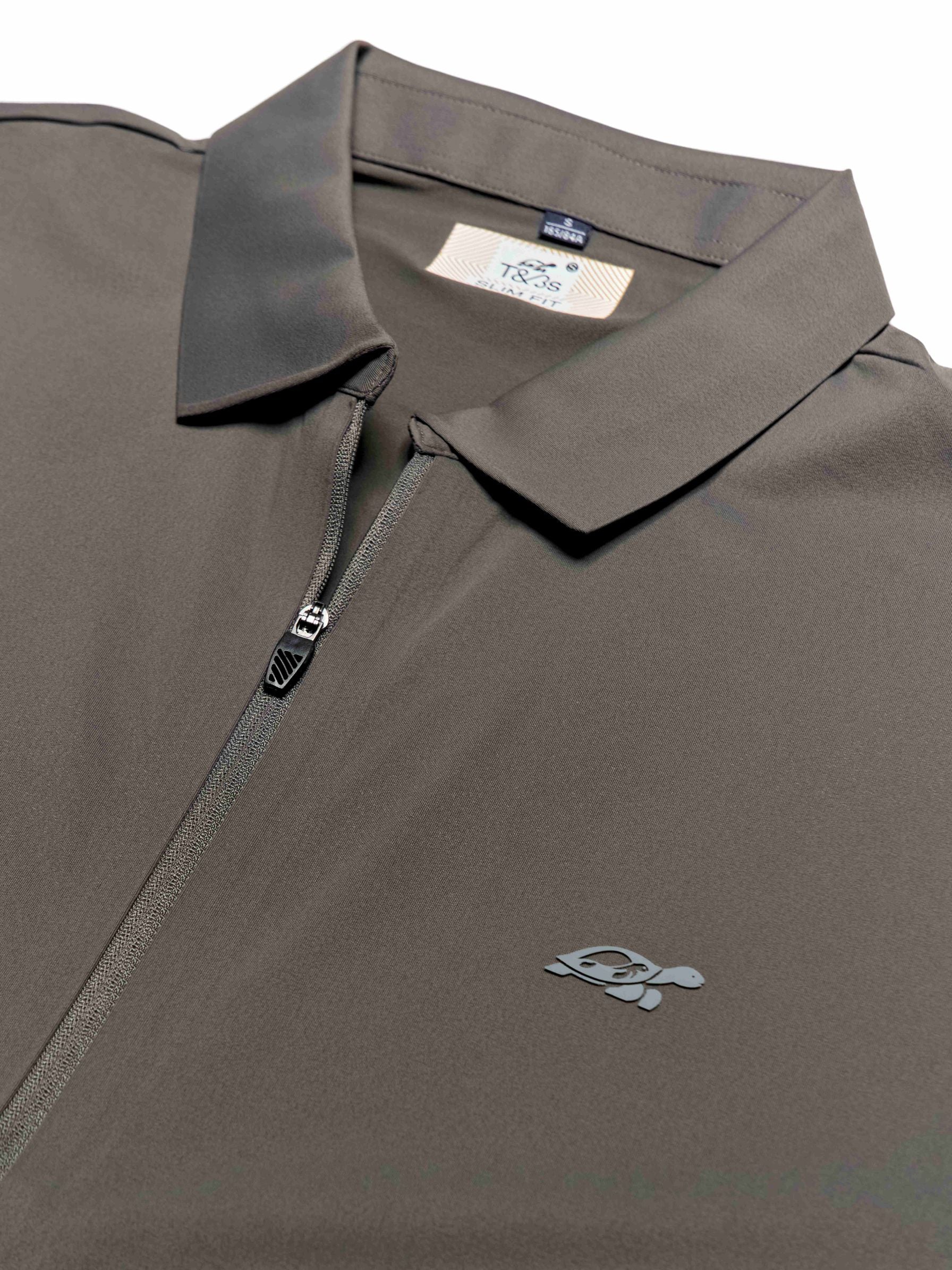 T&3s AeroFlex Performance Zip Jacket - Dark Taupe