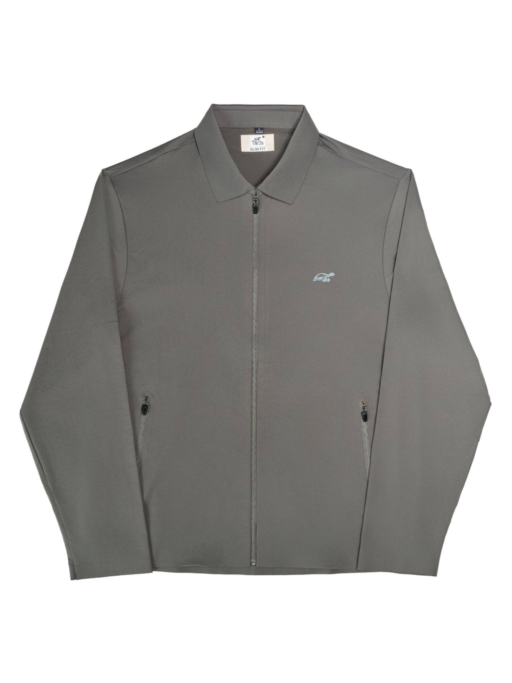 T&3s AeroFlex Performance Zip Jacket - Dark Taupe