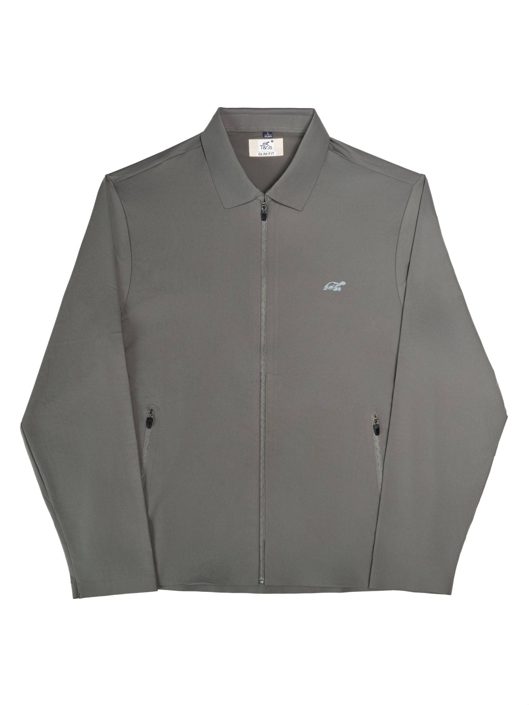 T&3s AeroFlex Performance Zip Jacket - Dark Taupe