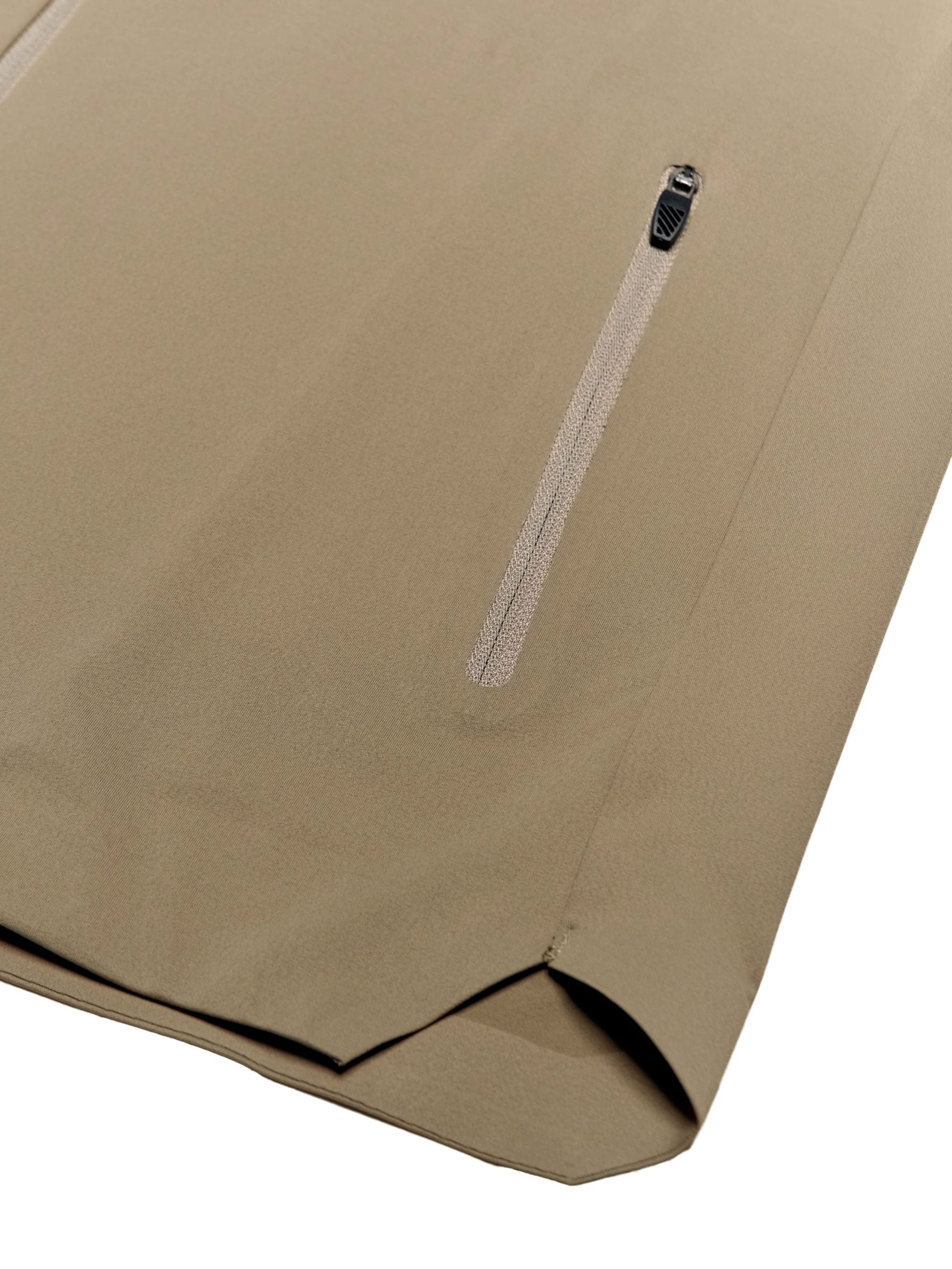 T&3s AeroFlex Performance Zip Jacket - Khaki Brown