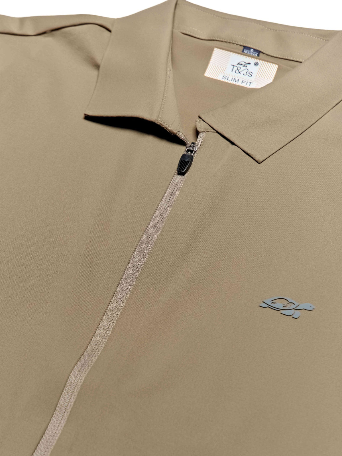 T&3s AeroFlex Performance Zip Jacket - Khaki Brown