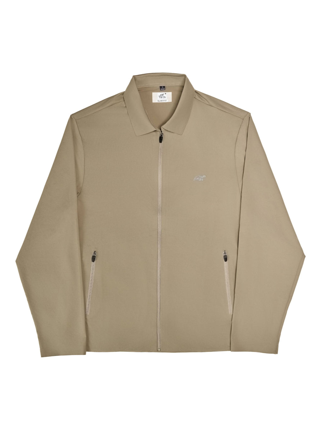 T&3s AeroFlex Performance Zip Jacket - Khaki Brown