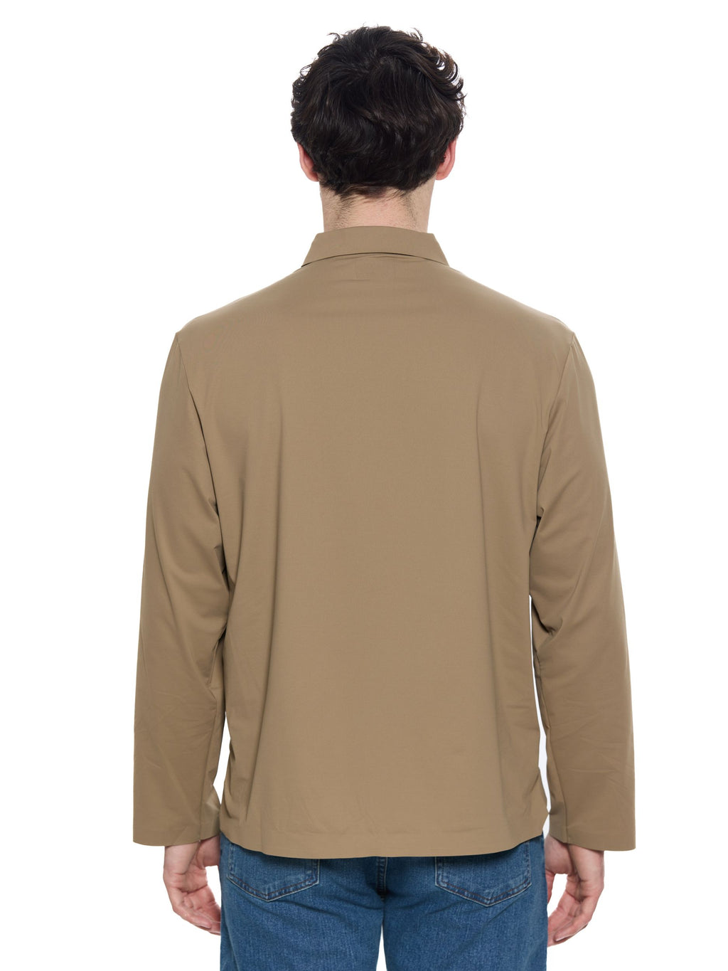 T&3s AeroFlex Performance Zip Jacket - Khaki Brown