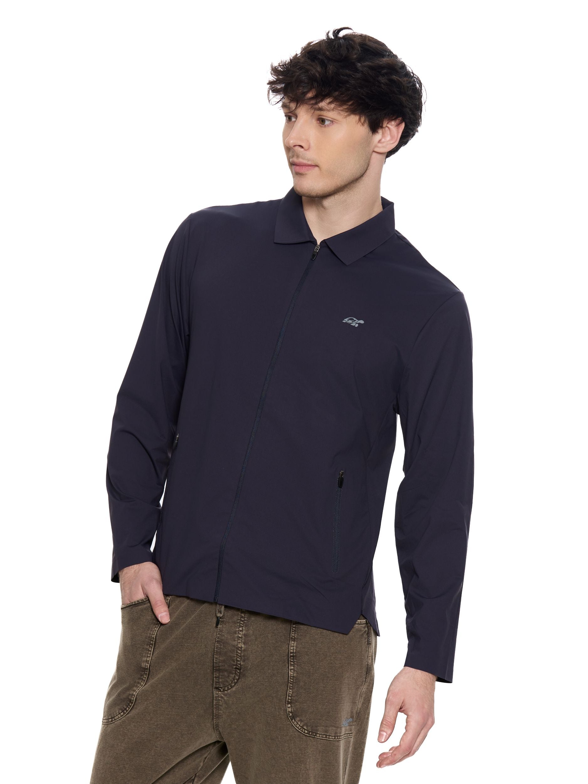 T&3s AeroFlex Performance Zip Jacket - Very Dark Navy
