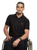 T&3s AeroFlex Pinstripe Performance Shirt - Black