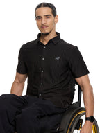 T&3s AeroFlex Pinstripe Performance Shirt - Black