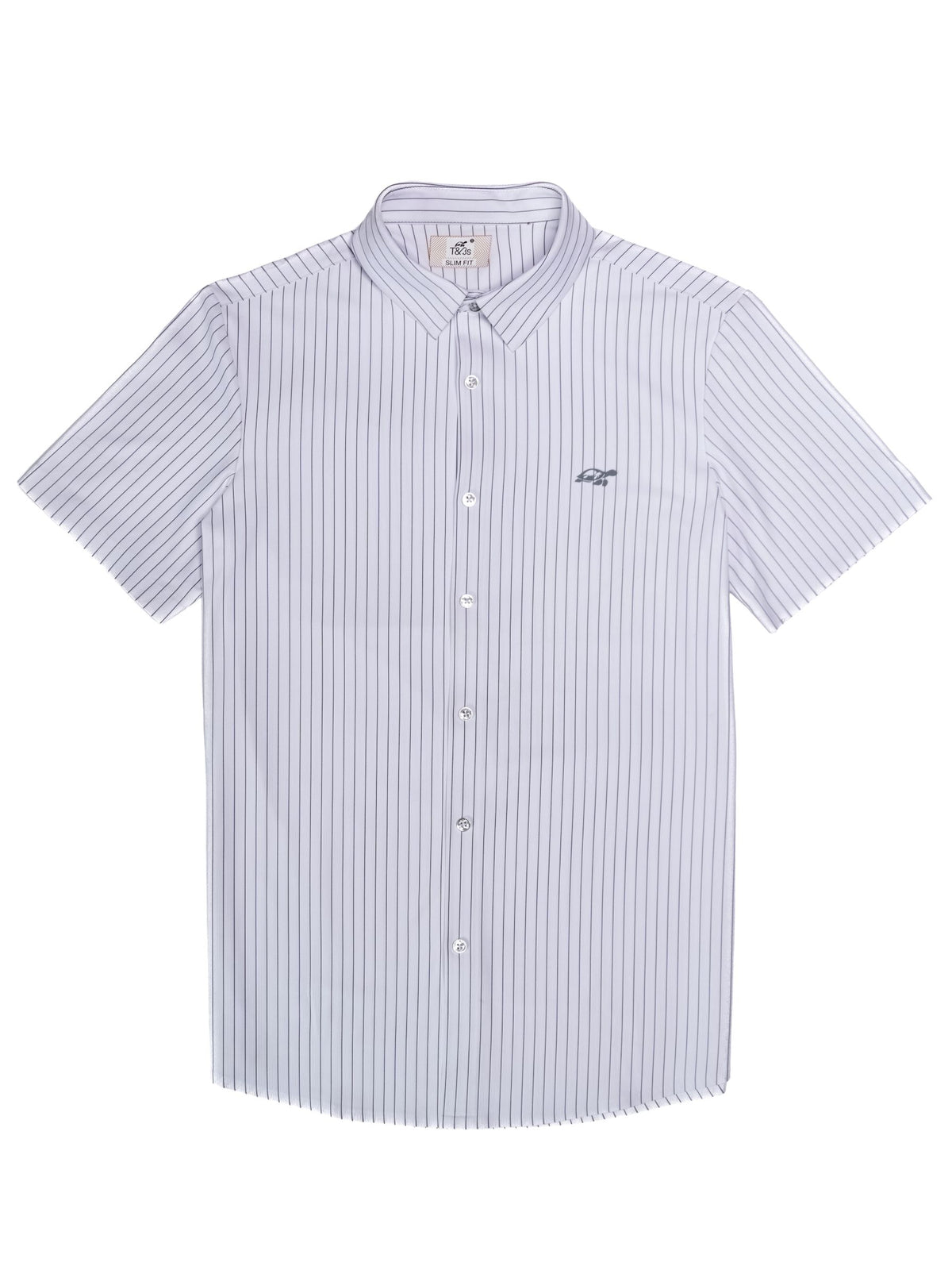 T&3s AeroFlex Pinstripe Performance Shirt - White