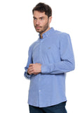 T&3s AeroFlex Sky Stretch Dress Shirt - Chambray blue