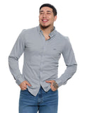 T&3s AeroFlex Sky Stretch Dress Shirt - Heather Grey