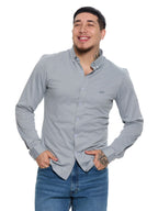 T&3s AeroFlex Sky Stretch Dress Shirt - Heather Grey