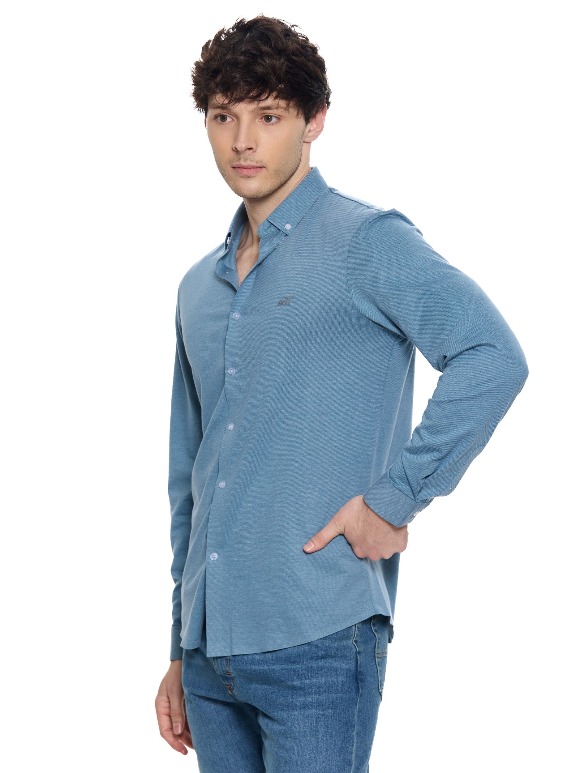 T&3s AeroFlex Sky Stretch Dress Shirt - Sea foam Green