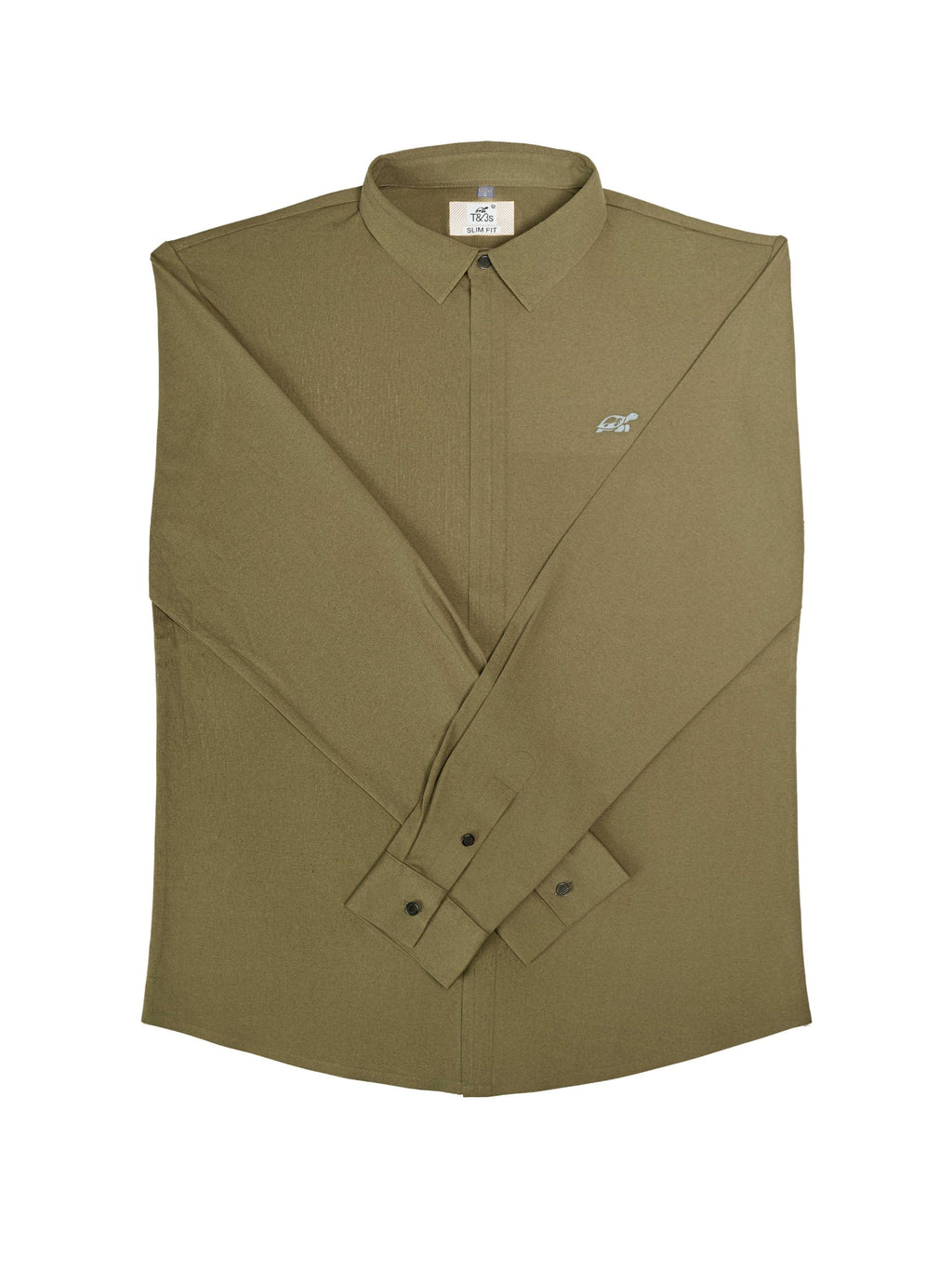 T&3s AeroFlex Zip Performance Shirt - Army Green