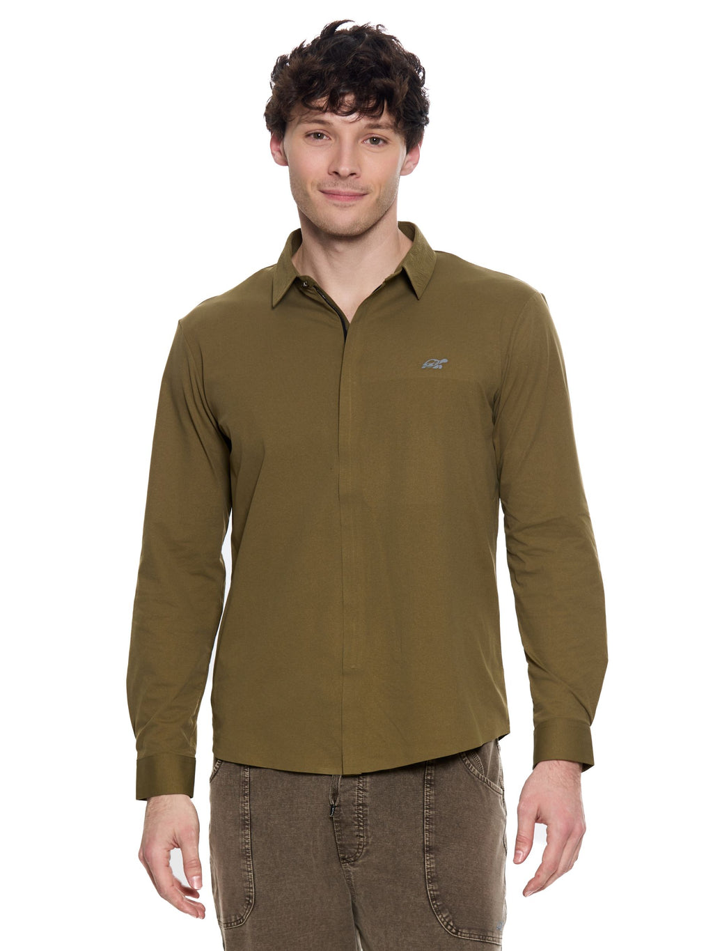 T&3s AeroFlex Zip Performance Shirt - Army Green