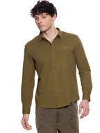 T&3s AeroFlex Zip Performance Shirt - Army Green