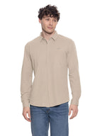 T&3s AeroFlex Zip Performance Shirt - Beige