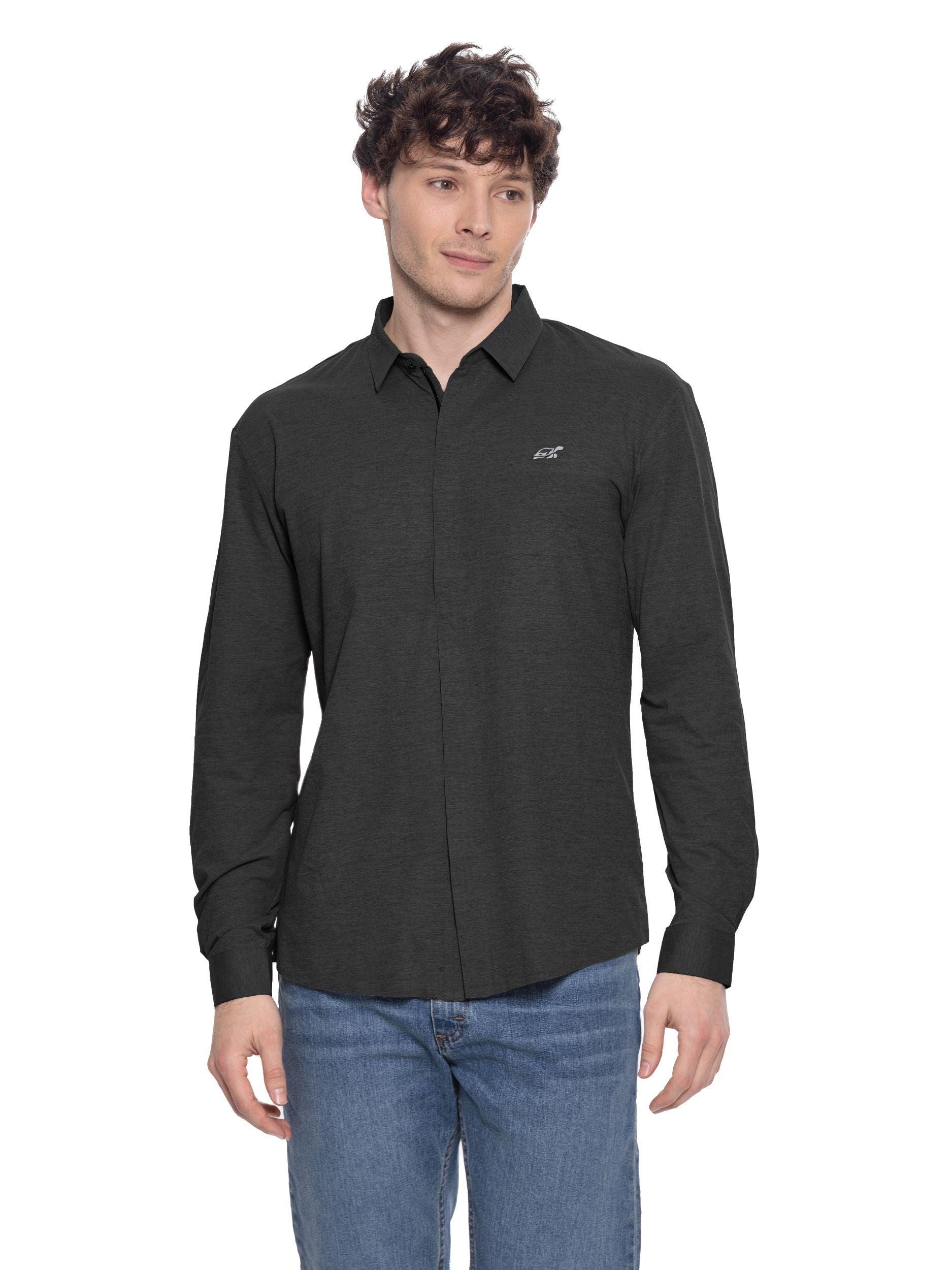 T&3s AeroFlex Zip Performance Shirt - Graphite
