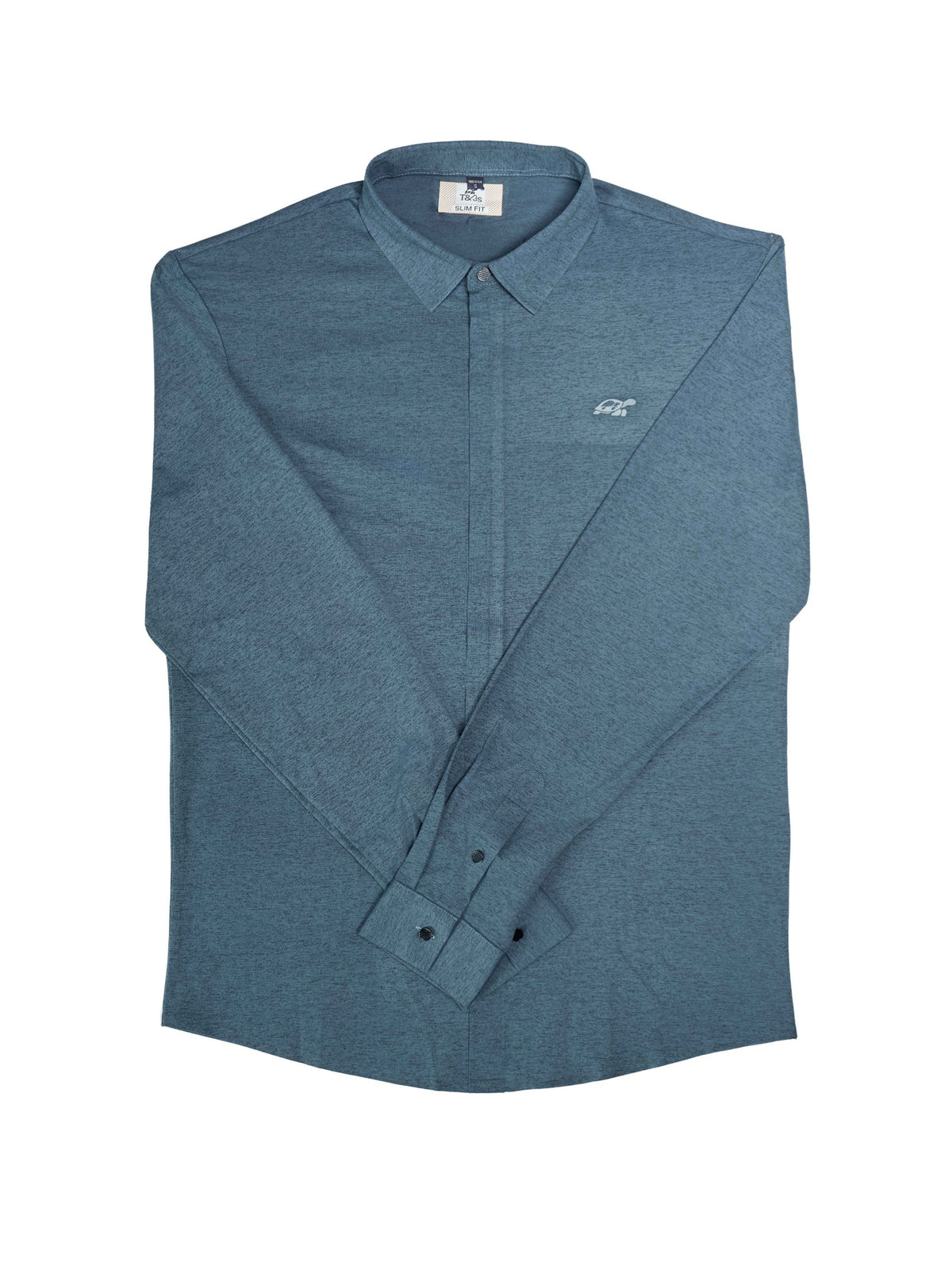 T&3s AeroFlex Zip Performance Shirt - Indigo