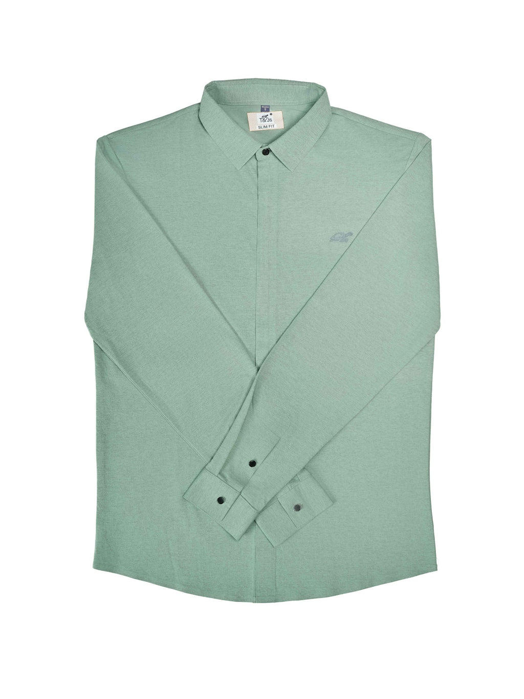 T&3s AeroFlex Zip Performance Shirt - Mint Sage