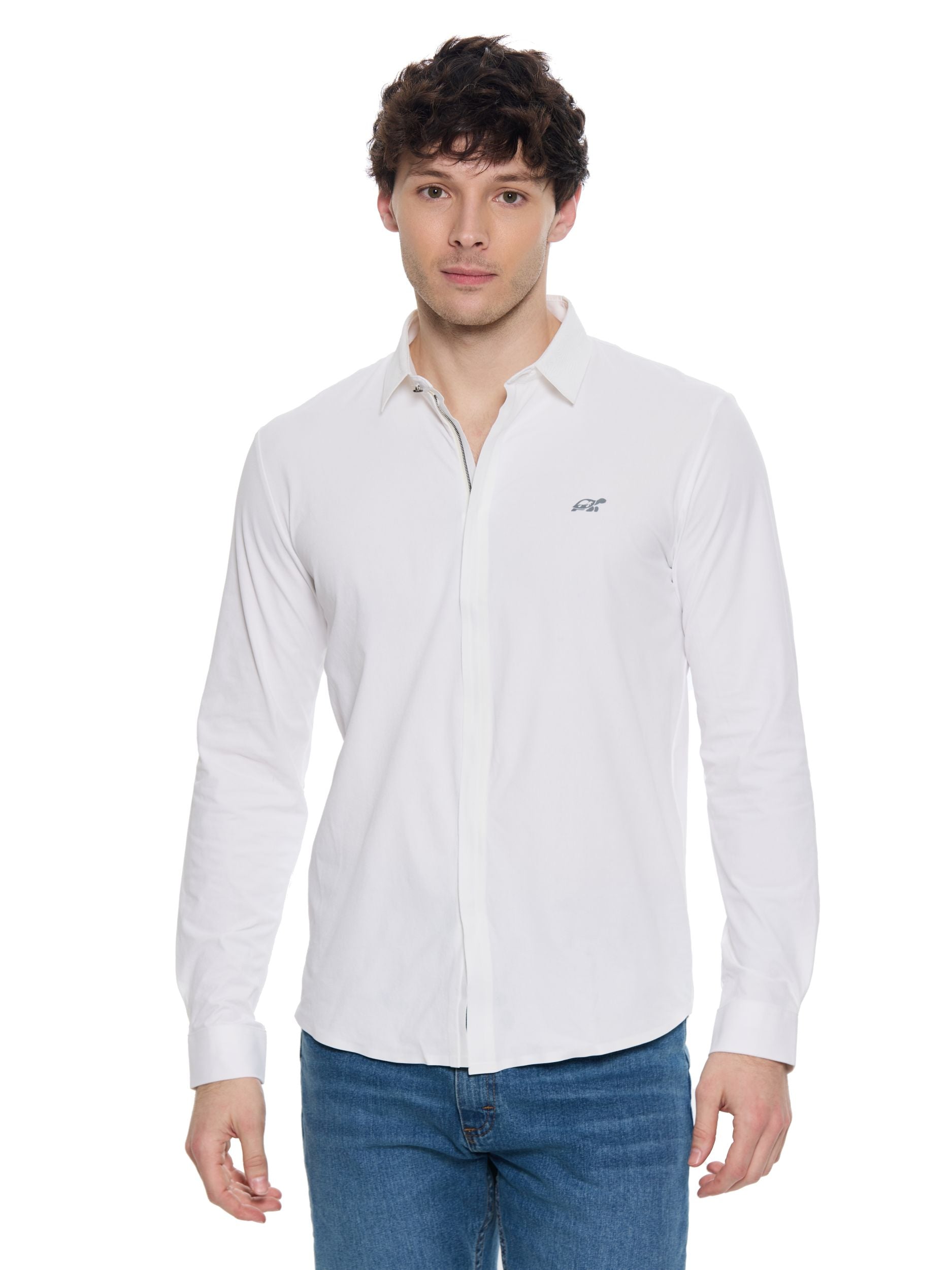 T&3s AeroFlex Zip Performance Shirt - Soft Cream