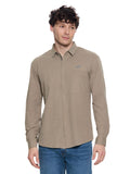 T&3s AeroFlex Zip Performance Shirt - Taupe ( Dark TAN )