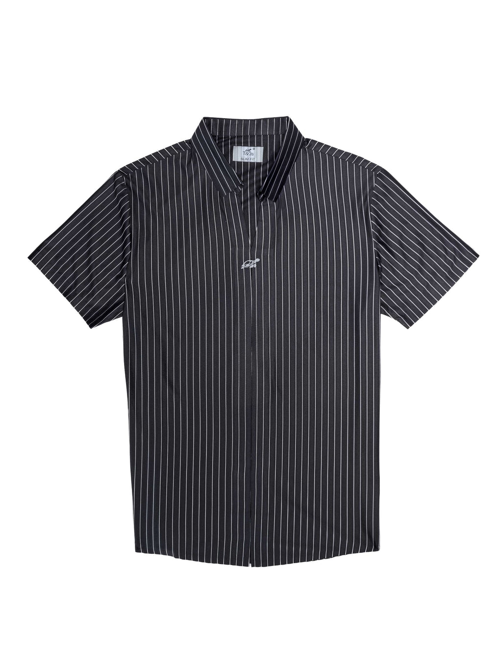 T&3s AeroStripe Premium Stretch Golf & Casual Polo - Black
