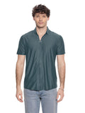 T&3s AeroStripe Premium Stretch Golf & Casual Polo - olive green