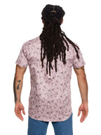 T&3s Azure Bloom Cuban Collar Viscose Shirt - Heather Pink