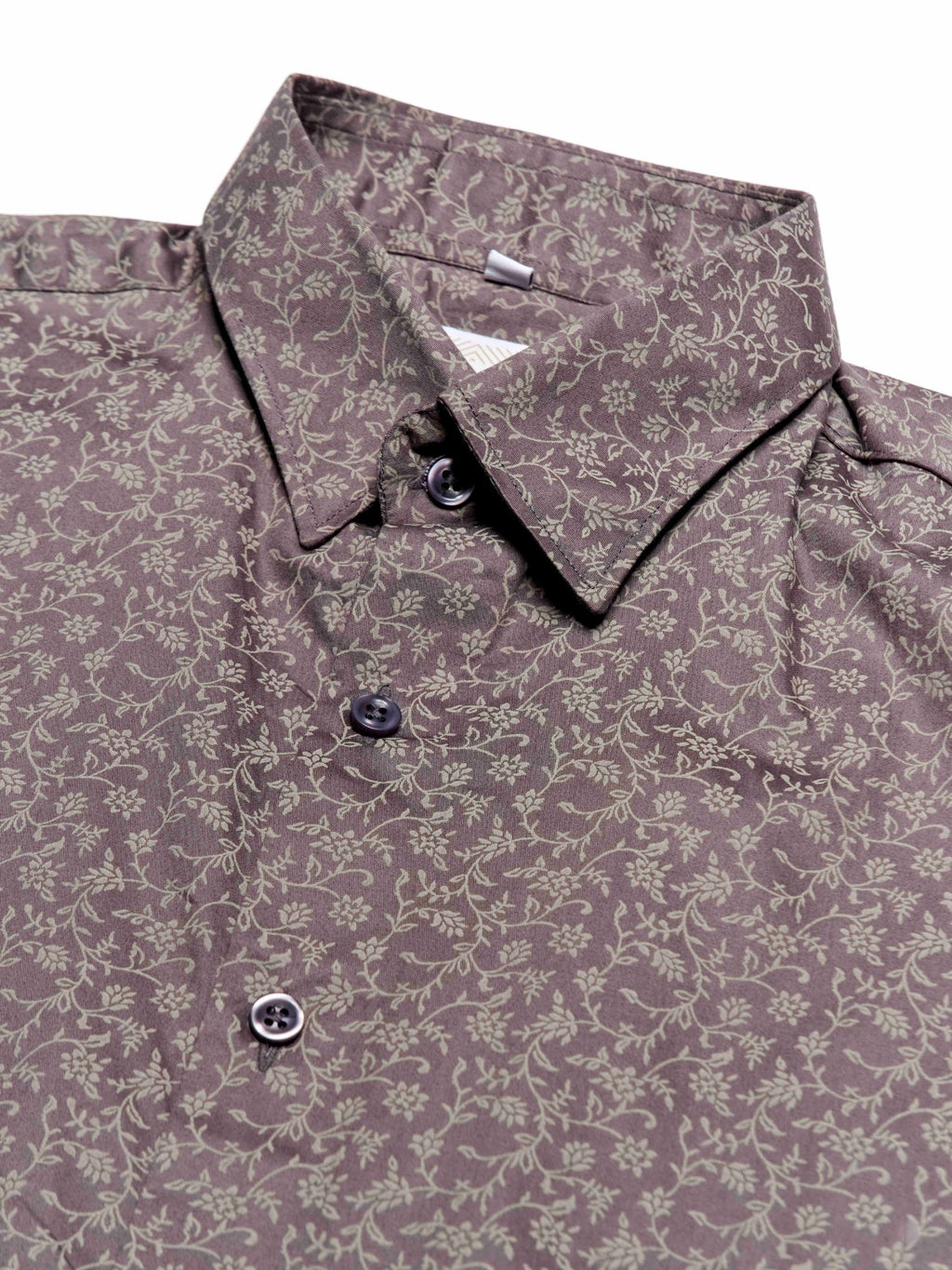 T&3s Azure Bloom Cuban Collar Viscose Shirt - Heather Purple