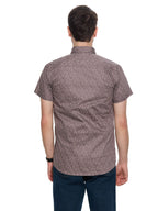 T&3s Azure Bloom Cuban Collar Viscose Shirt - Heather Purple