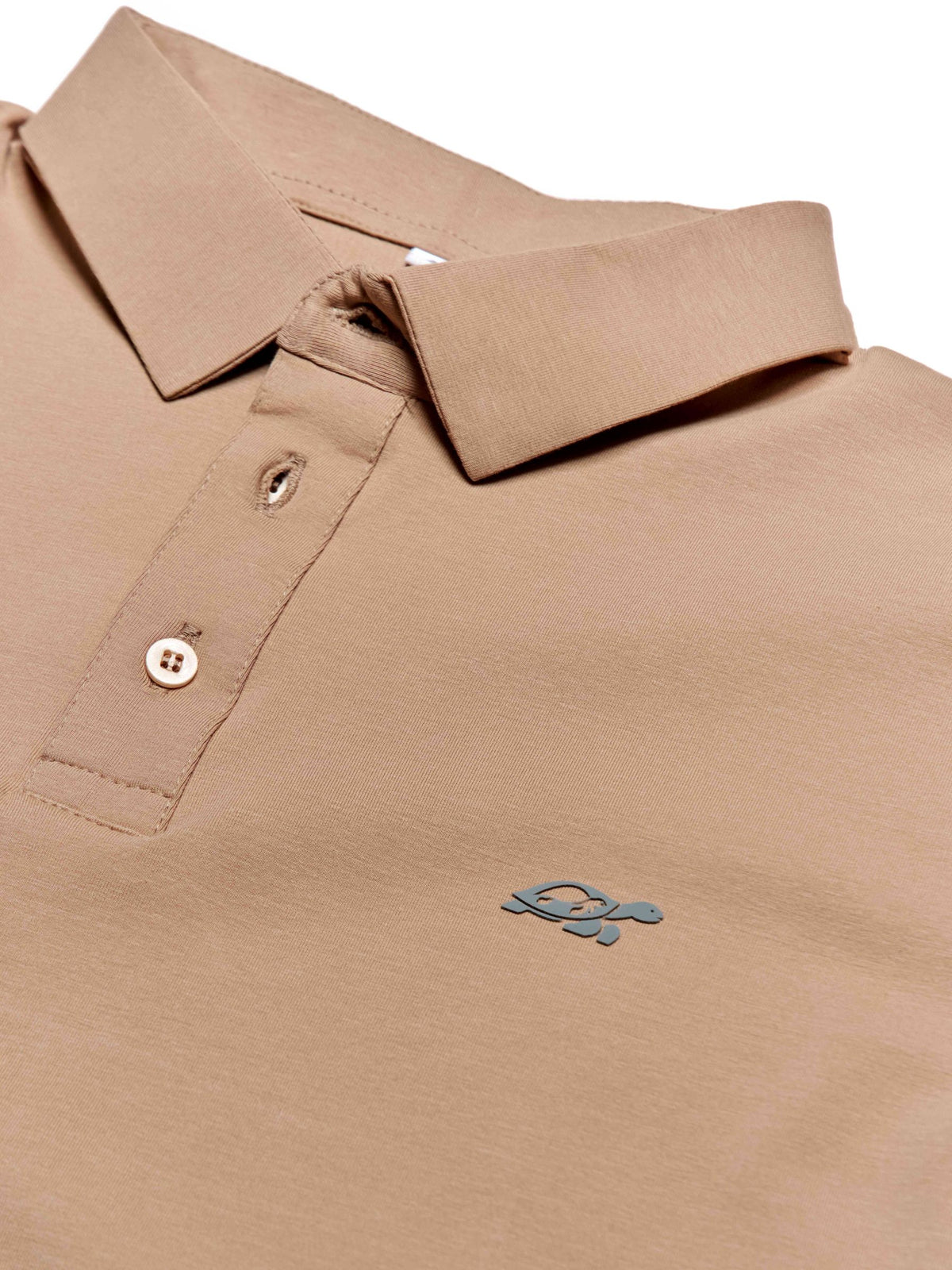 T&3s Cotton Polo – Water-Repellent Performance Polo T- Shirt -  Beige