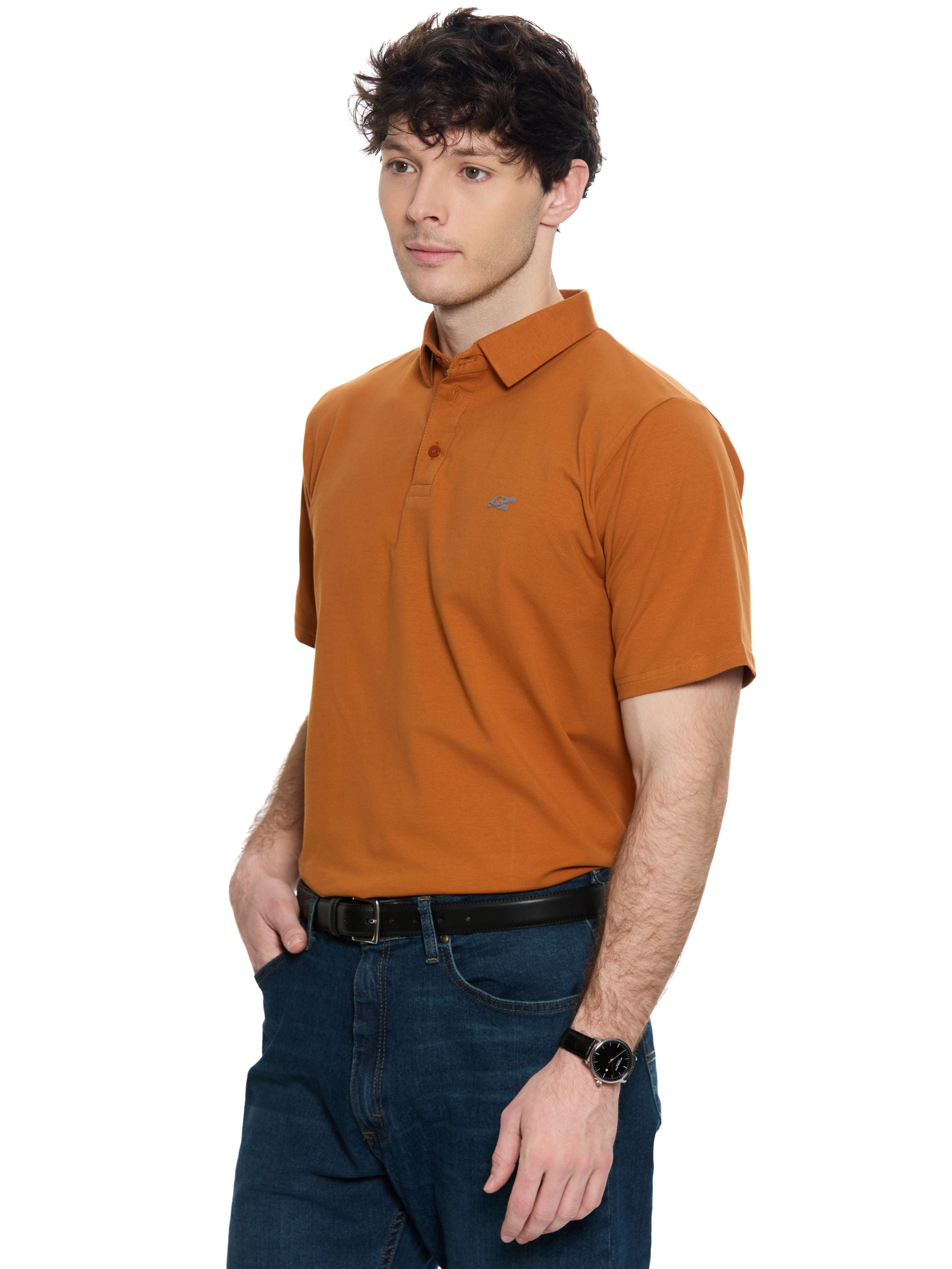 T&3s Cotton Polo – Water-Repellent Performance Polo T- Shirt -  Copper