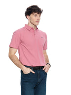 T&3s Cotton Polo – Water-Repellent Performance Polo T- Shirt -Dusty Pink