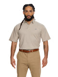 T&3s Cotton Polo – Water-Repellent Performance Polo T- Shirt -  Light Khaki
