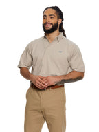 T&3s Cotton Polo – Water-Repellent Performance Polo T- Shirt -  Light Khaki