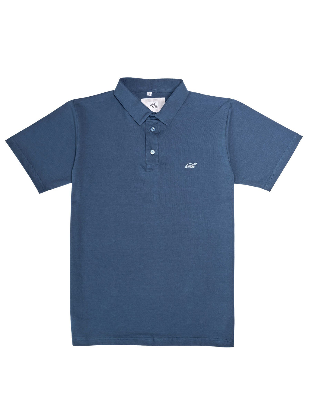 T&3s Cotton Polo – Water-Repellent Performance Polo T- Shirt - Navy Blue