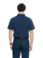 T&3s Cotton Polo – Water-Repellent Performance Polo T- Shirt - Navy Blue