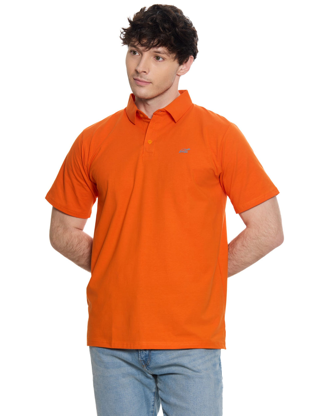 T&3s Cotton Polo – Water-Repellent Performance Polo T- Shirt -  Orange