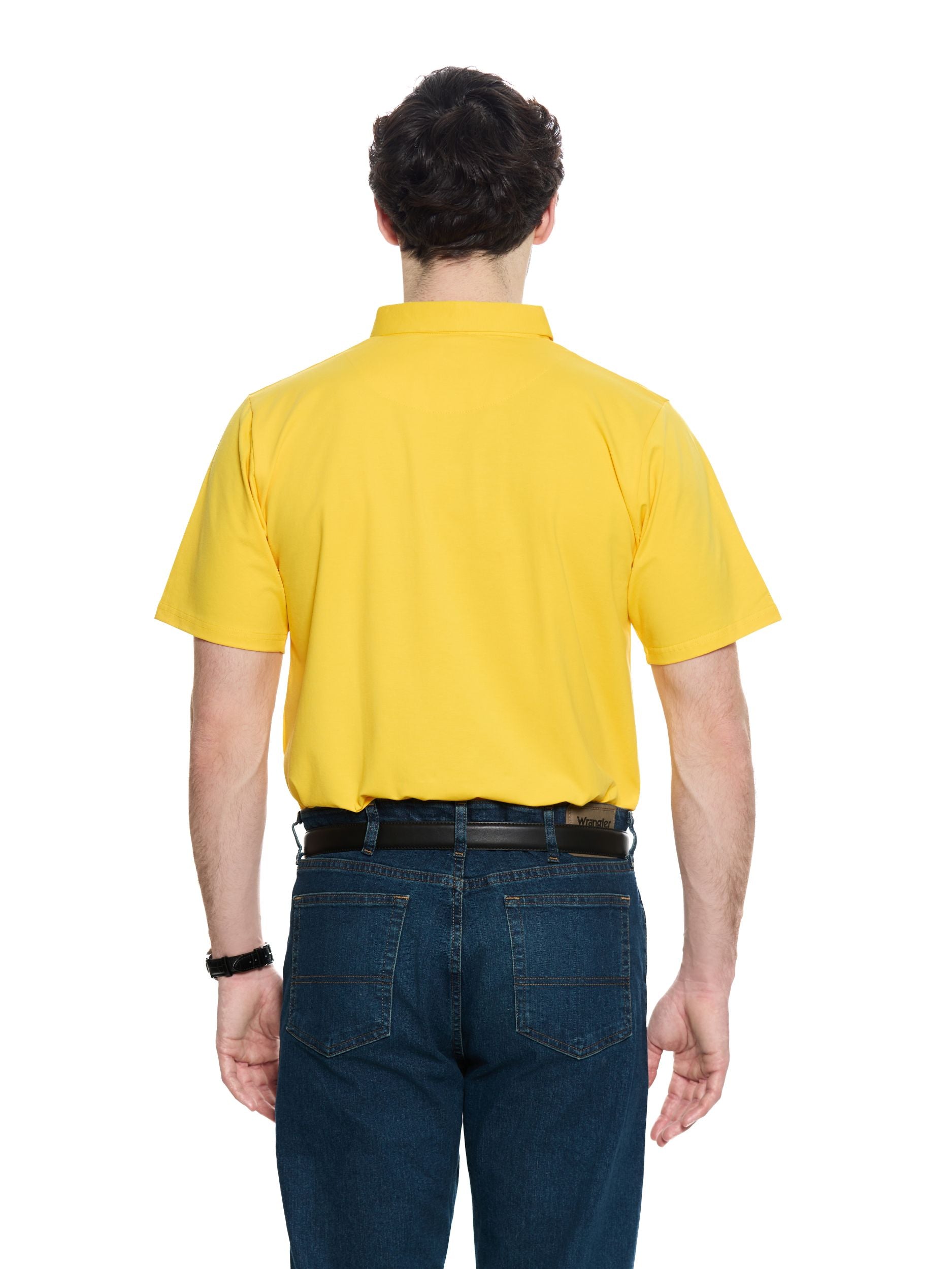 T&3s Cotton Polo – Water-Repellent Performance Polo T- Shirt -  Yellow