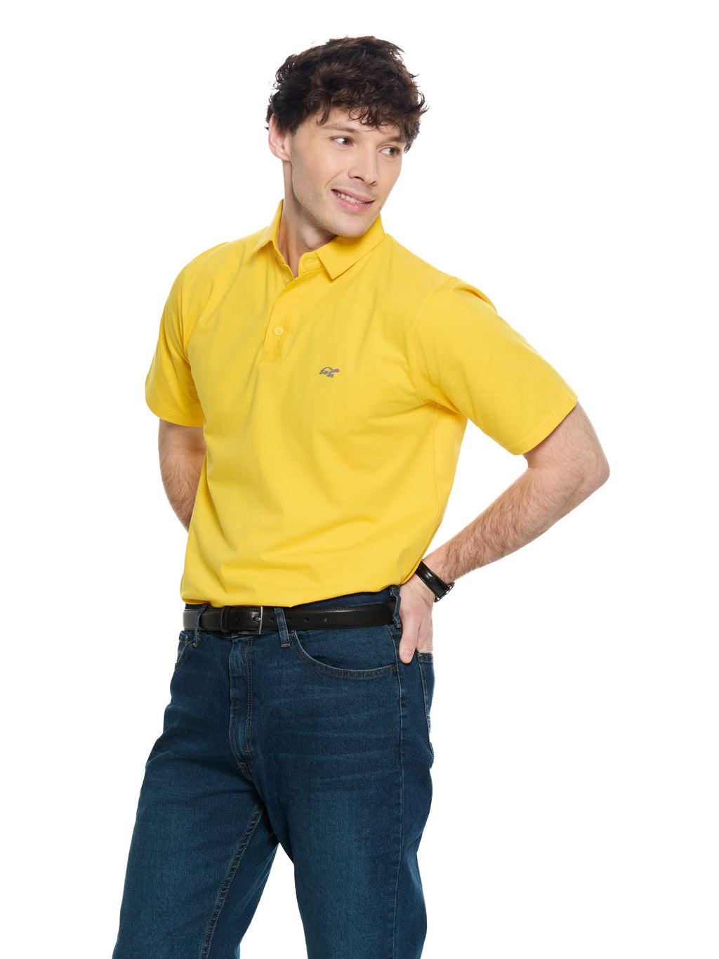 T&3s Cotton Polo – Water-Repellent Performance Polo T- Shirt -  Yellow